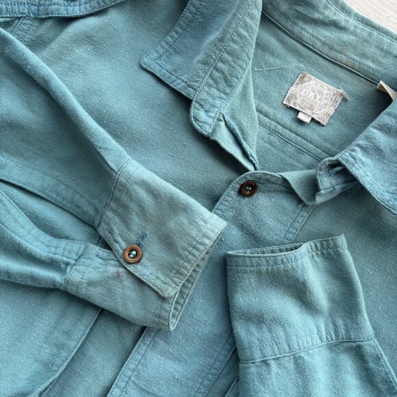 Vintage Dale Clothing Company Teal Button Up Shirt L - Picture 10 of 10